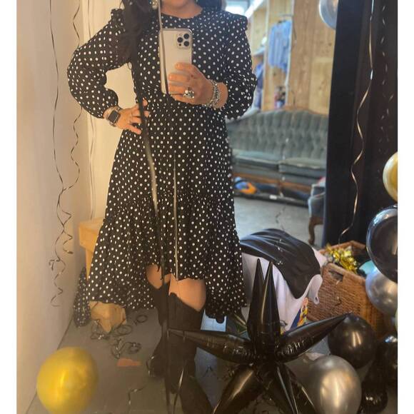 HAYDEN LA Dresses & Skirts - NEW HAYDEN LA becky polka dot dress in black